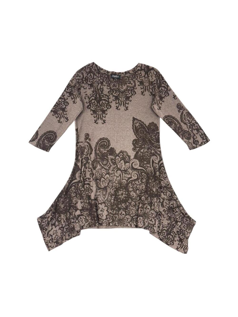 Y2K Boho Papillon Tunic Dress